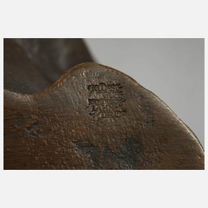 Körperabformungen Totenmaske und Hand