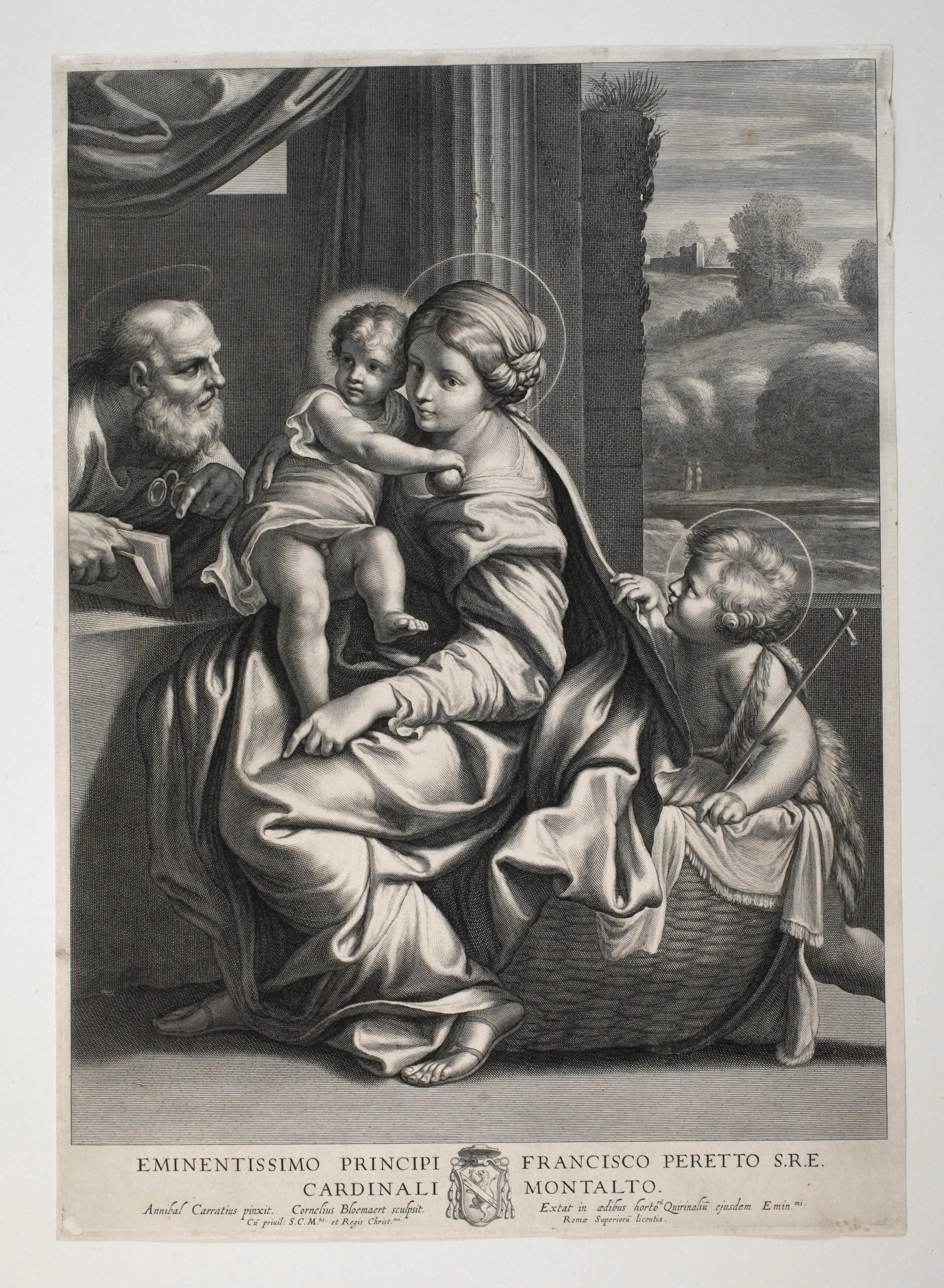 Cornelis Bloemaert II, "Die heilige Familie"