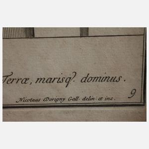 Nicolas Dorigny, Paar Radierungen