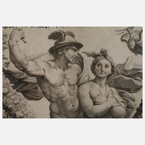 Nicolas Dorigny, Paar Radierungen