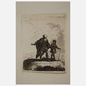 Johann Andreas B. Nothnagel, Zwei Radierungen nach Rembrandt