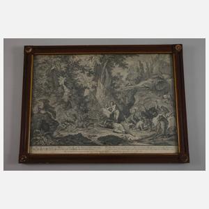 Johann Elias Ridinger, Adam und Eva im Paradies