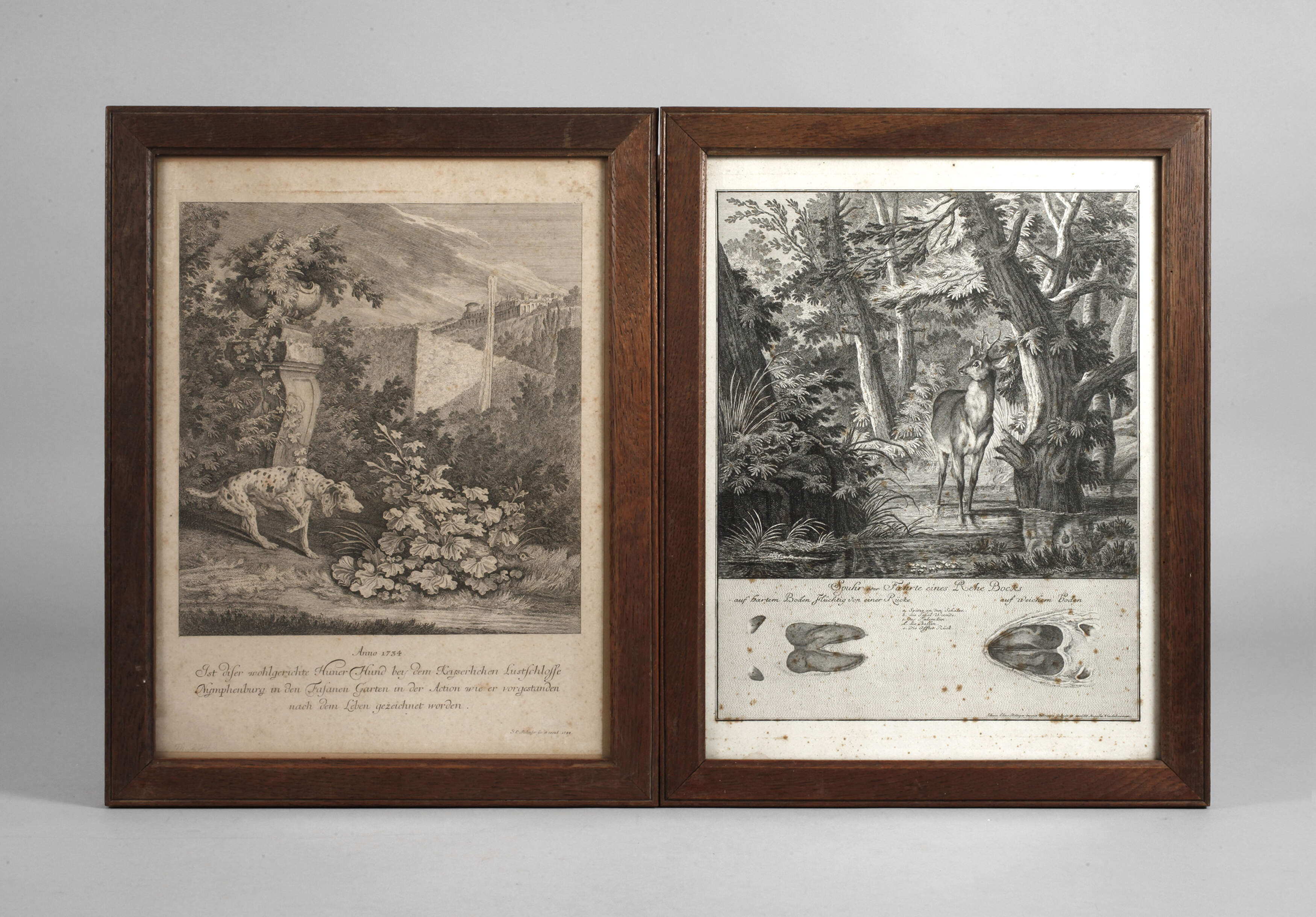 Johann Elias Ridinger, Paar Graphiken