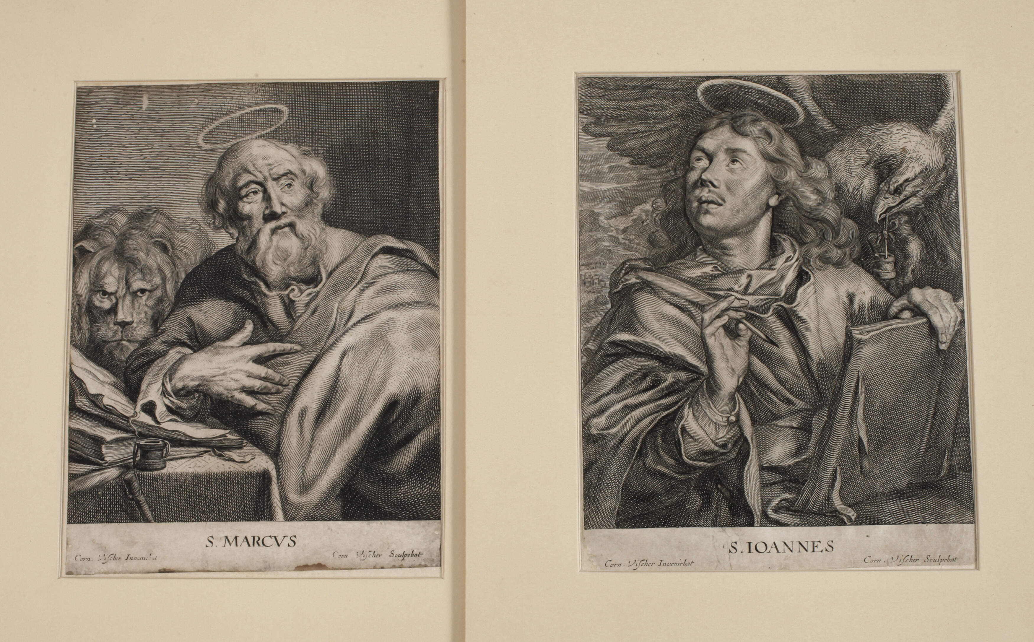 Cornelis Visscher, Paar Heiligendarstellungen
