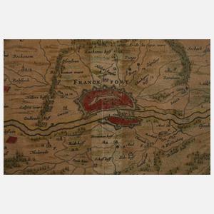 Johann Cornelius Blaeu, Karte Frankfurt am Main