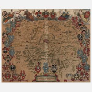 Johann Cornelius Blaeu, Karte Frankfurt am Main