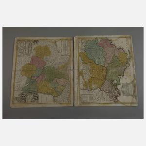 Homanns Erben, Zehn handkolorierte Landkarten