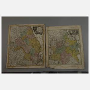 Homanns Erben, Zehn handkolorierte Landkarten