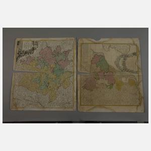 Homanns Erben, Zehn handkolorierte Landkarten