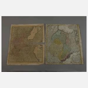 Homanns Erben, Sechs handkolorierte Karten