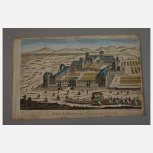 Zwei Guckkastenblätter Paris