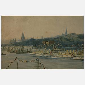 Internationale Flottenschau auf dem Kieler Hafen