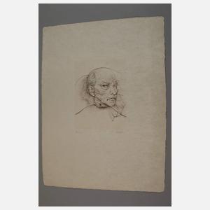 Hans Bellmer, "Selbstportrait mit blauen Augen"