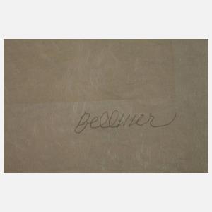 Hans Bellmer, "Selbstportrait mit blauen Augen"