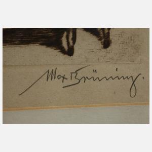 Max Brüning, Damenakt auf Sofa