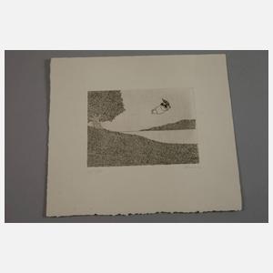 Prof. Paul Flora, "Schwebender Dichter..."