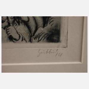 Prof. Karl Hubbuch, "Eifersucht"