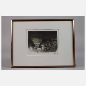 Prof. Karl Hubbuch, Probe im großen Schauspielhaus