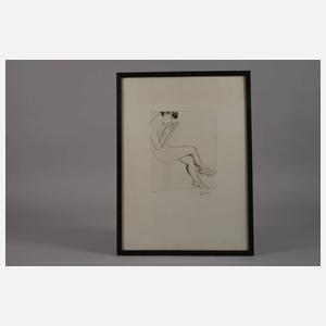 Prof. Karl Hubbuch, Martha die Hände betrachtend