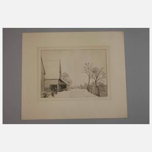 Leopold Graf von Kalckreuth, Bauernhof im Winter