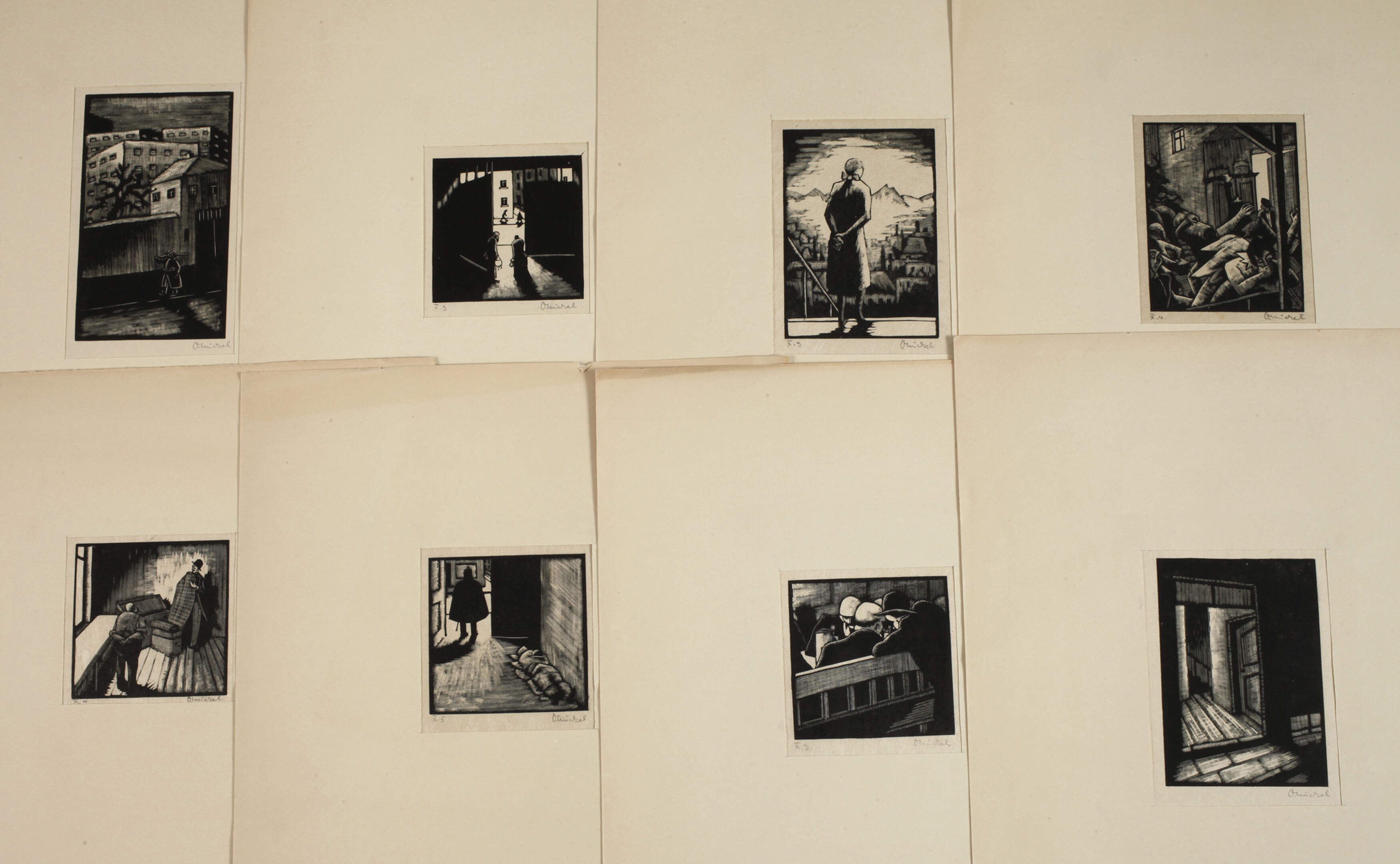 Otto Nückel, Konvolut Bleischnitte