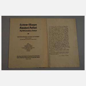 Walter von Ruckteschell, "Lettow-Mappe"