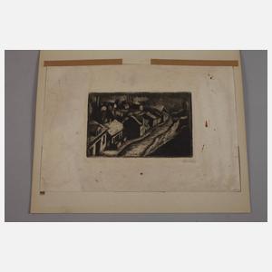 Jakob Steinhardt, Litauische Dorfstraße