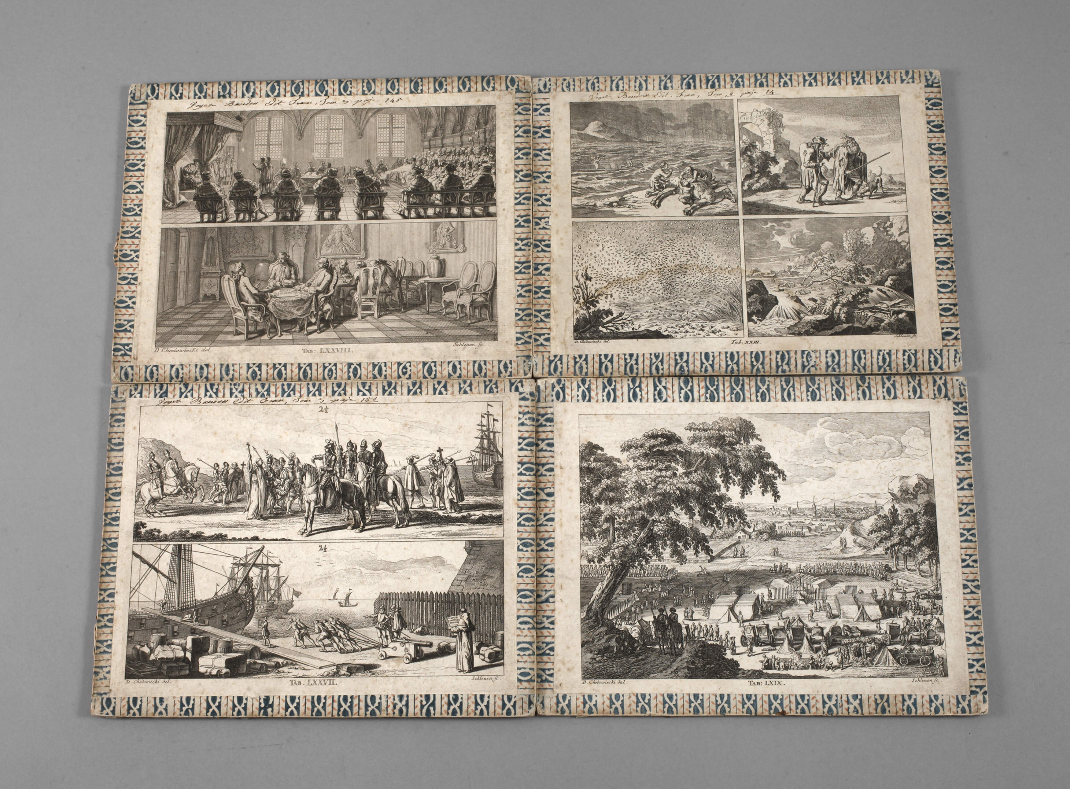 Konvolut historische Bildtafeln