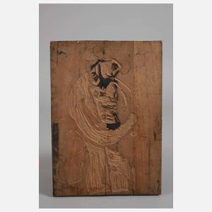 Druckstock junges Paar