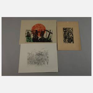 Konvolut Graphik und Zeichnungen