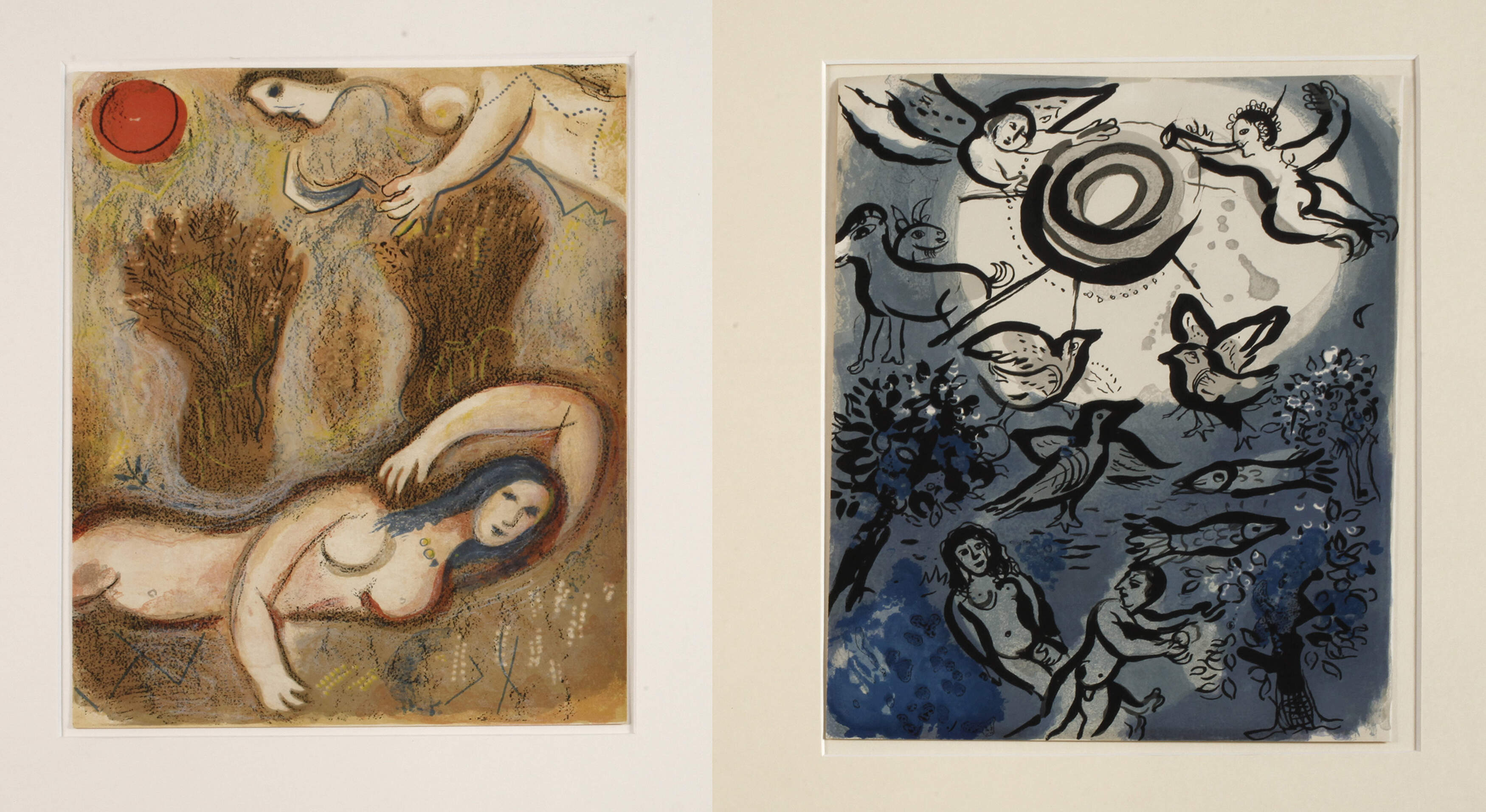Marc Chagall, Zwei Lithographien zur Bibel