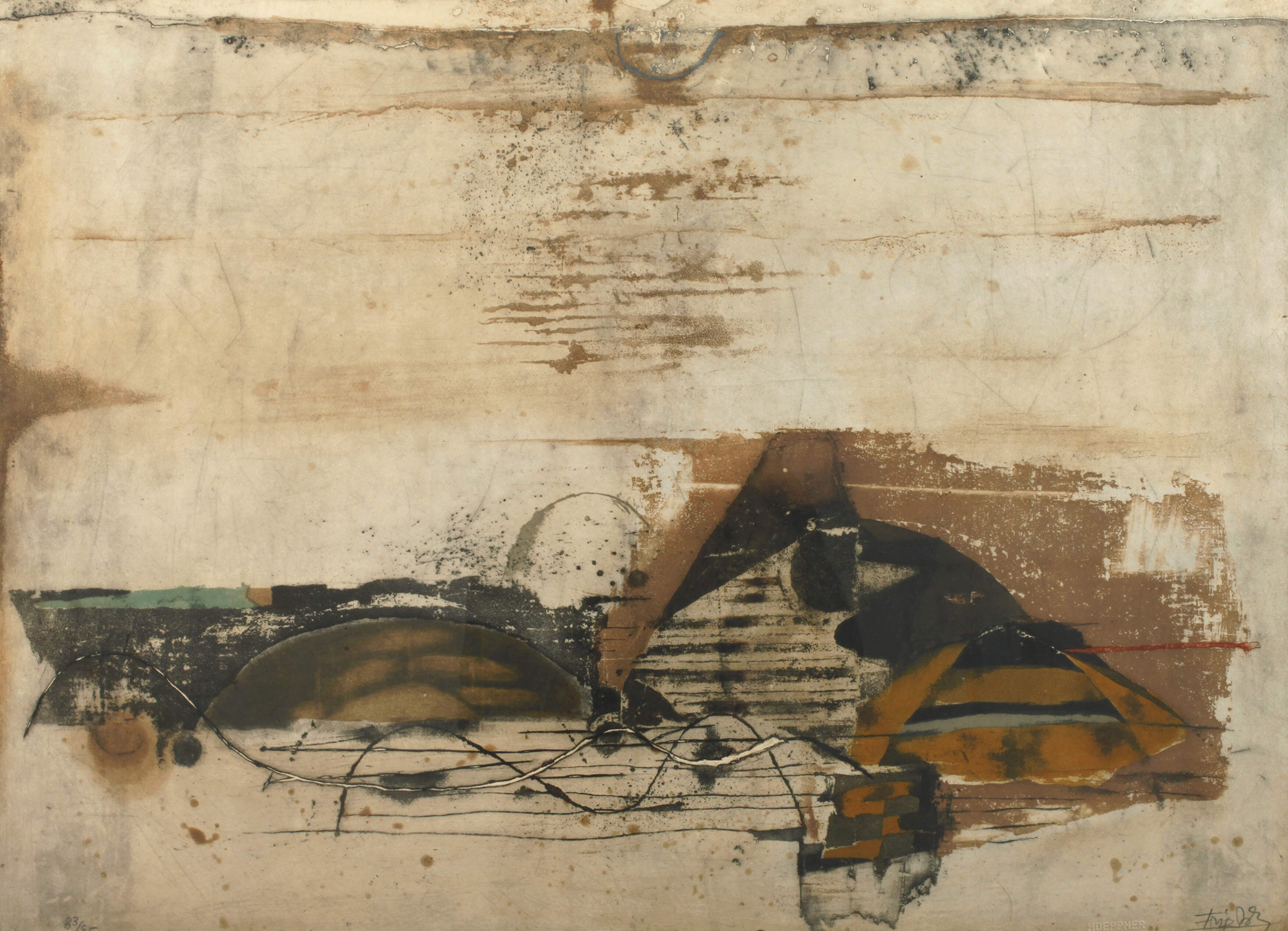 Johnny Friedlaender, "Paysage jaune"