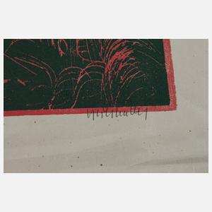 HAP Grieshaber, "Epitaph für Allende"