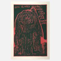 HAP Grieshaber, "Epitaph für Allende"111