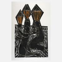 Prof. HAP Grieshaber, "Trauer am Rhein"111