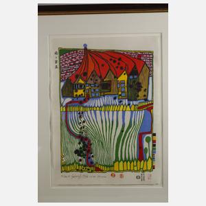 Prof. Friedensreich Hundertwasser, "Do not wait houses-move"