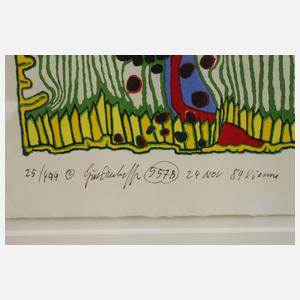 Prof. Friedensreich Hundertwasser, "Do not wait houses-move"