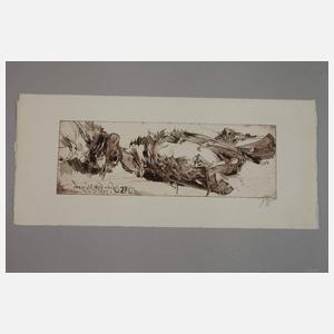 Horst Janssen, "Denn es will Abend werden..."