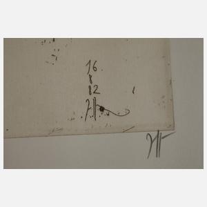 Horst Janssen, "Selbstportrait elegisch"