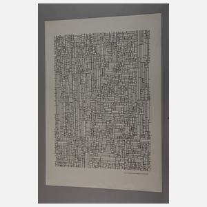 Prof. Georg Nees, Zwei Computergraphiken