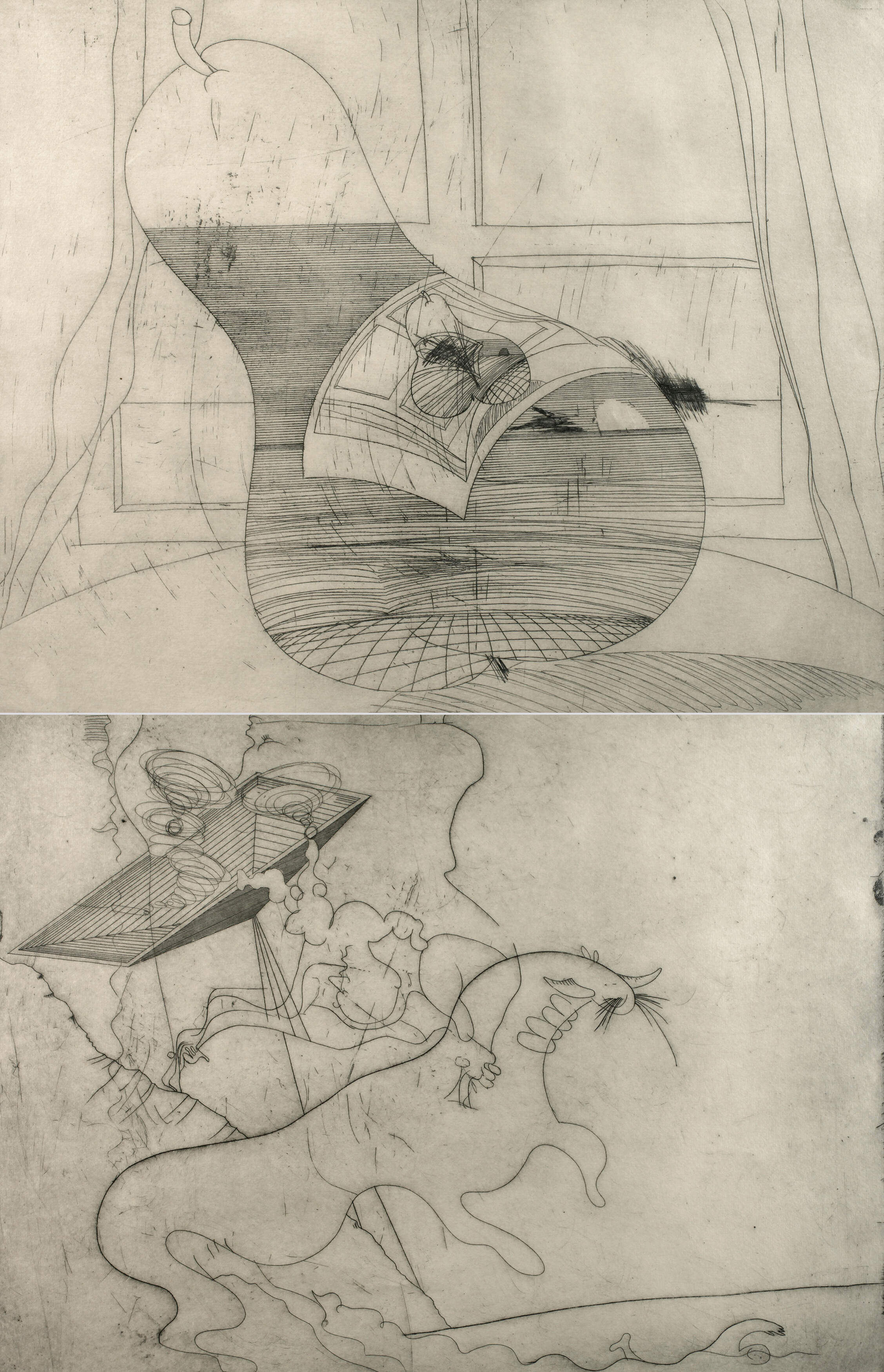 Dieter Roth & Stefan Wewerka, Zwei Graphiken