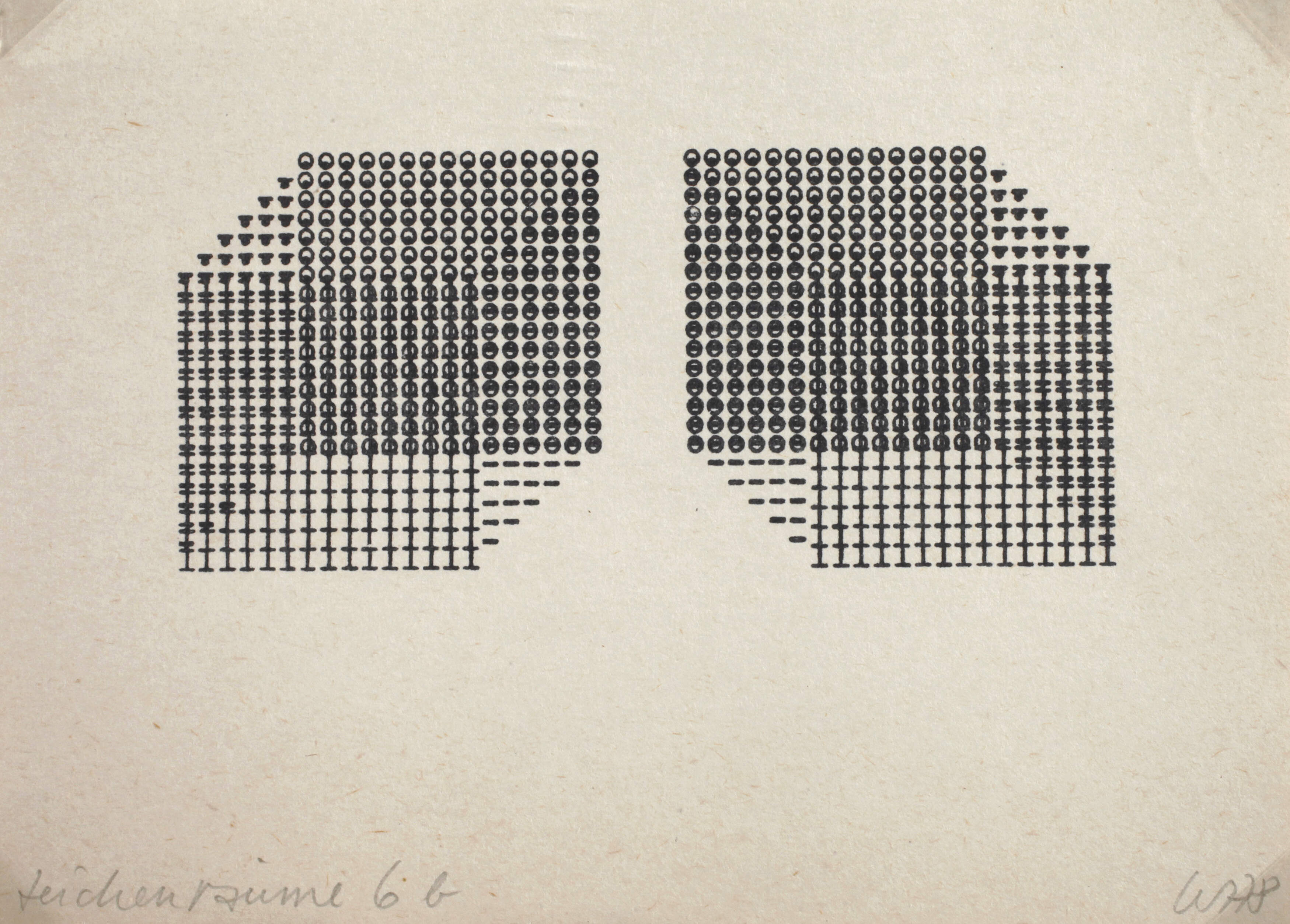 Ruth Wolf-Rehfeldt "Zeichenräume 6 b"