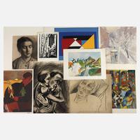 Konvolut Zeichnungen und Grafik111