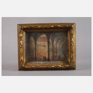 Angelo Quaglio I, attr., Architekturzeichnung