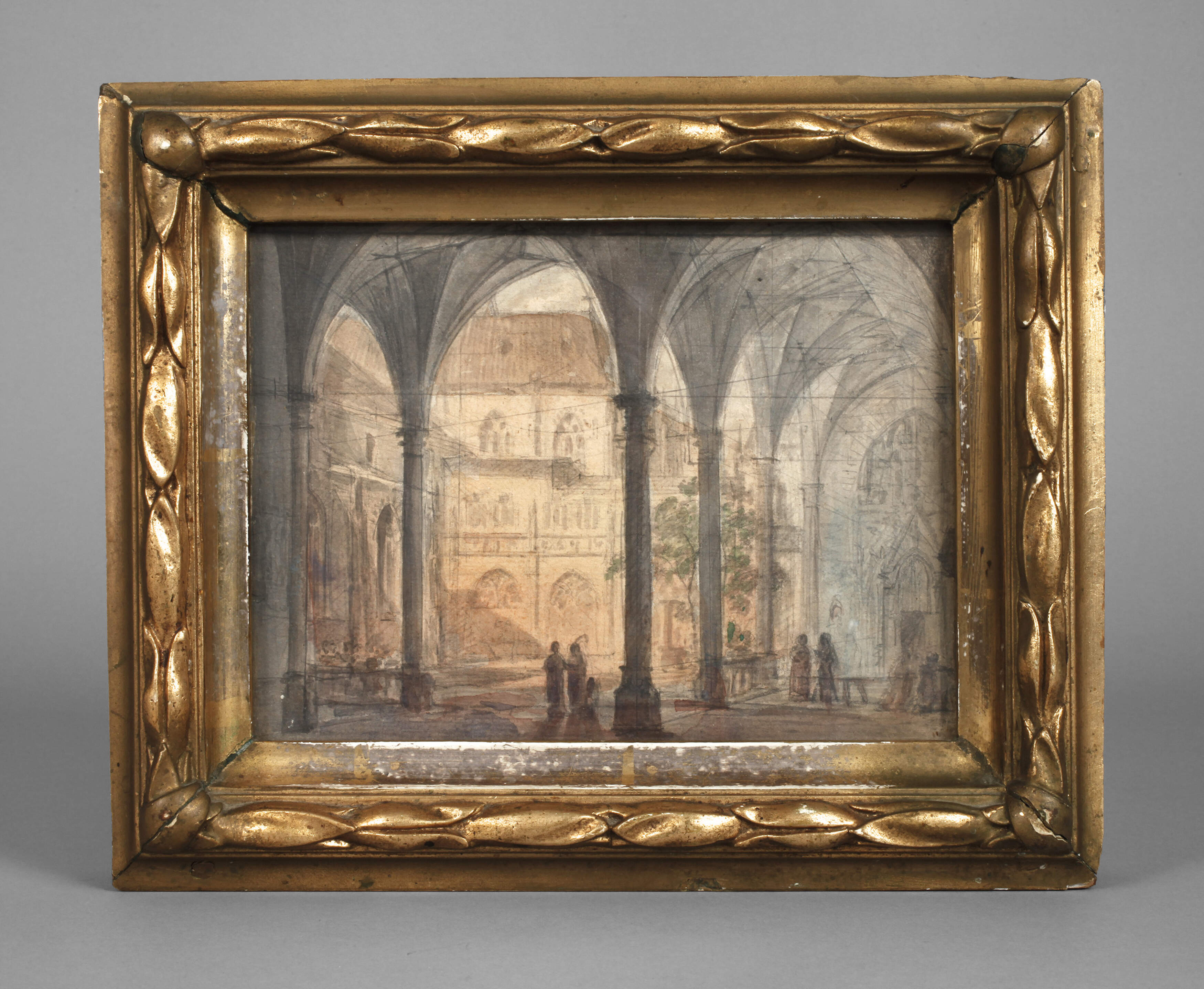 Angelo Quaglio I, attr., Architekturzeichnung