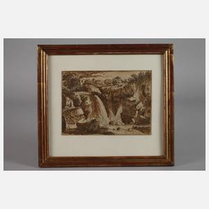 Altmeisterzeichnung "Tivoli"