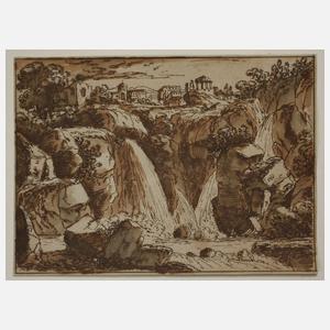 Altmeisterzeichnung "Tivoli"