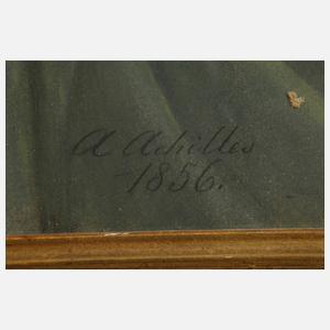 August Achilles, attr., Paar Portraits