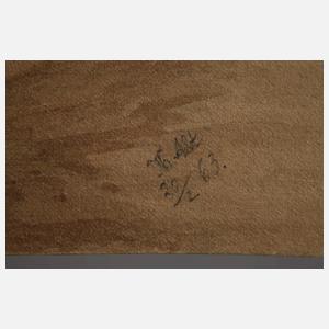 Theodor Alt, "An der Moldau-Prag Carolinenthal"