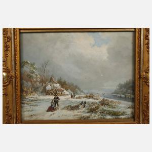 Willem Bodeman, attr., Ein Wintertag